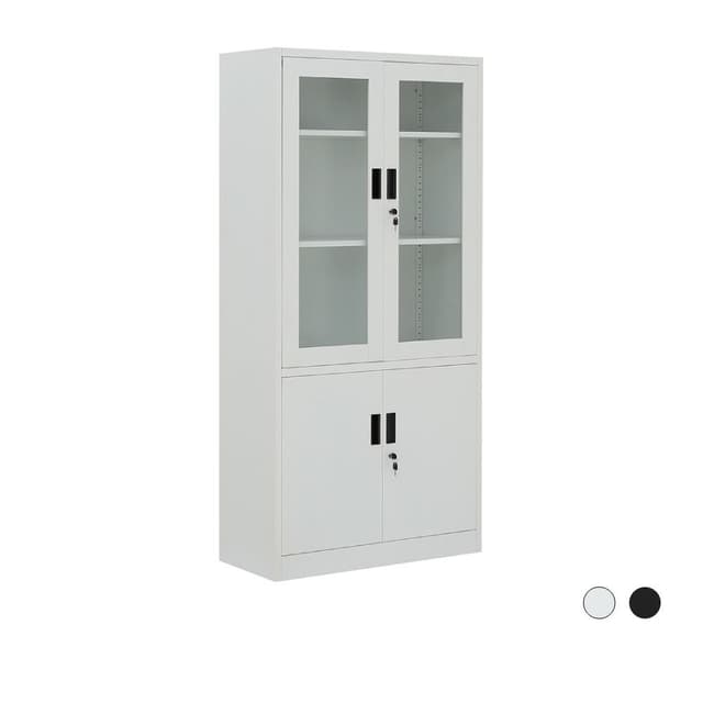 ตู้เหล็ก 4 บานเปิด รุ่นโซลิด สูง 185 ซม.