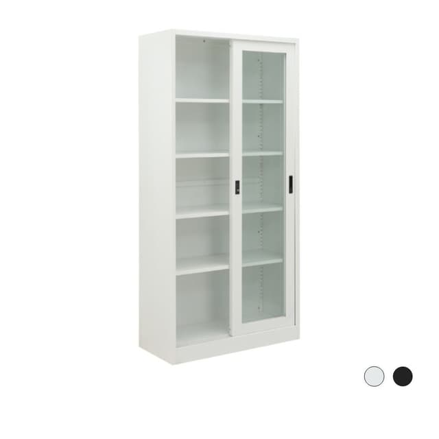 ตู้เหล็กบานเลื่อน รุ่นโซลิด สูง 185 ซม.