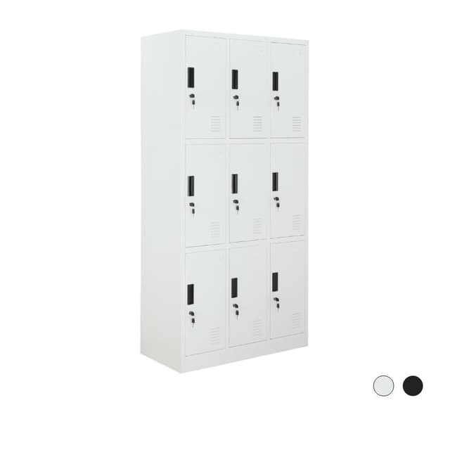 ตู้เหล็กล็อกเกอร์ 9 ช่อง รุ่นโซลิด