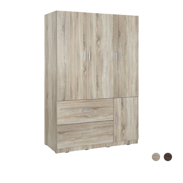 ตู้เสื้อผ้า 3 บาน พร้อมลิ้นชัก รุ่นทิวลิป